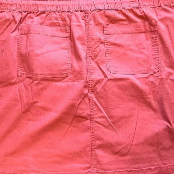NWT CROFT & BARROW Women Drawstring Pockets Elastic Waist Pink Skirt Plus Sz 4X - Picture 2 of 11
